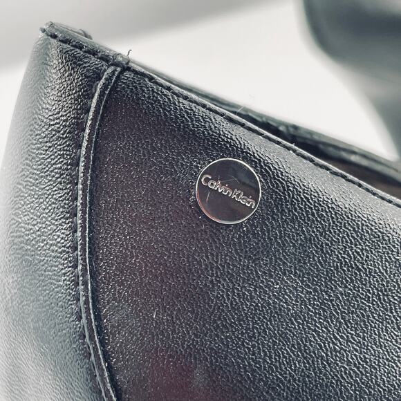 Calvin Klein Nadine Back Leather Classic Pointed Toe Stiletto Heel Pump Heel 9 - Picture 8 of 15